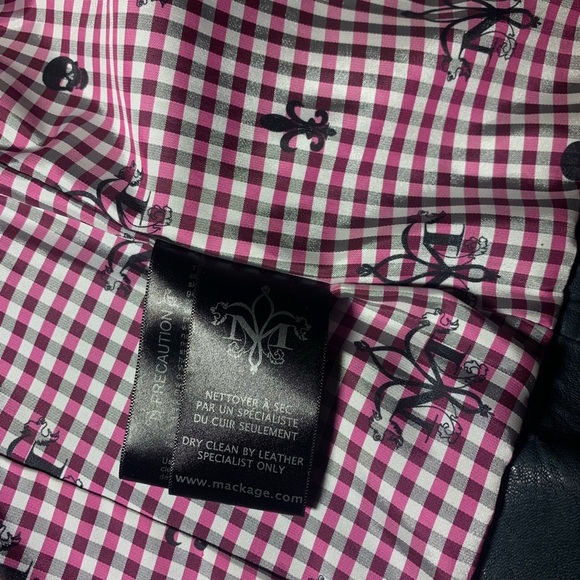 COPY - Stunning Mackage Lamb Leather Moto Biker Jacket - Picture 15 of 16